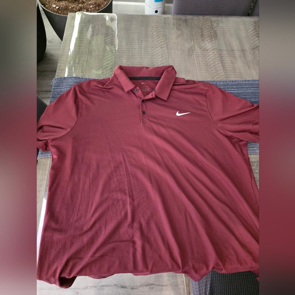 Nike Maroon Polo Shirt